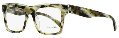 Alain Mikli Men's Demetre Eyeglasses A03114 004 Brown Tortoise Horn 54mm In Green