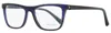 Alain Mikli Men's Rectangular Eyeglasses A03083 003 Chevron Blue/blue 54mm In Multi