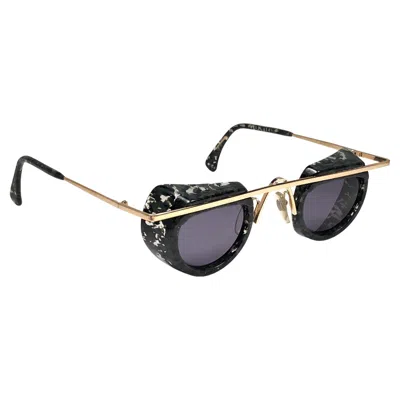 Pre-owned Alain Mikli Mint Vintage Rare  4102 614 Camouflage Sunglasses 1990 In Black