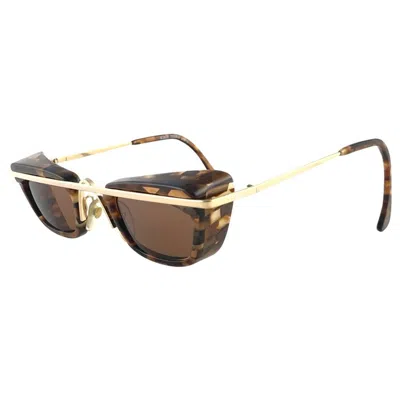 Pre-owned Alain Mikli Mint Vintage Rare  4103 624 Black & Brown Undertones Sunglasses 1990