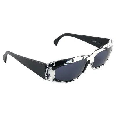 Pre-owned Alain Mikli New Vintage  2101 Black & White France Sunglasses 1980's