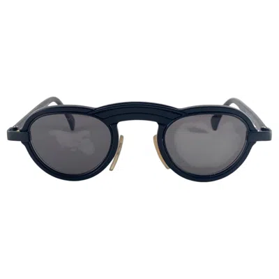 Pre-owned Alain Mikli New Vintage  5107 Col 0102 Black Made In France Sunglasses 1980's