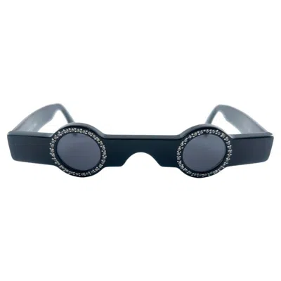 Pre-owned Alain Mikli New Vintage  Am 89 0155 Black Ultra Rare 1988 Sunglasses France