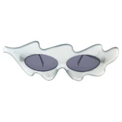 Pre-owned Alain Mikli New Vintage  Light Blue Made In France Sunglasses 1980's