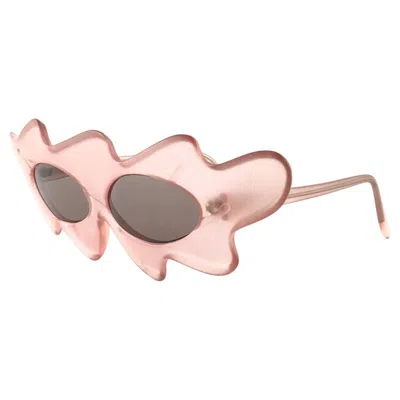 Pre-owned Alain Mikli New Vintage  Light Rose Made In France Sunglasses 1980's In Red