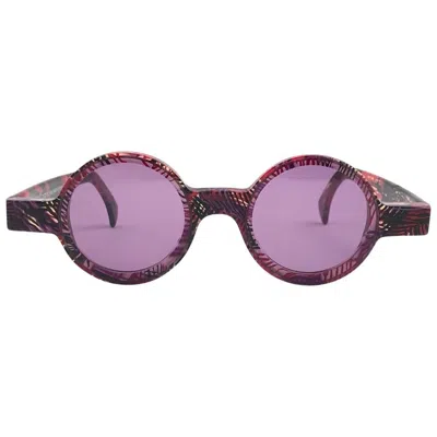 Pre-owned Alain Mikli New Vintage Rare  0150 Round Pink Tones France Sunglasses 1990
