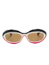 Alain Mikli Oval-frame Sunglasses