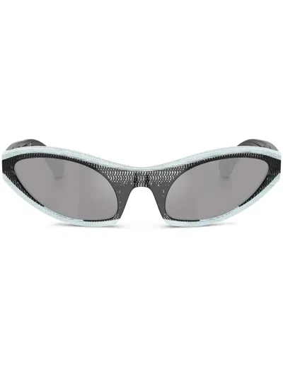 Alain Mikli Oval-frame Sunglasses In Black