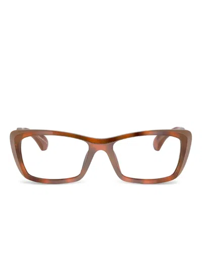 Alain Mikli Rectangle-frame Glasses In Brown