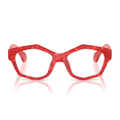 Alain Mikli Red A03546 Acetate Geometric Sunglasses
