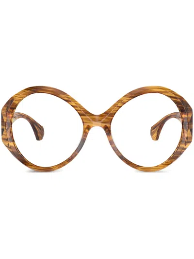 Alain Mikli Round-frame Sunglasses In Brown
