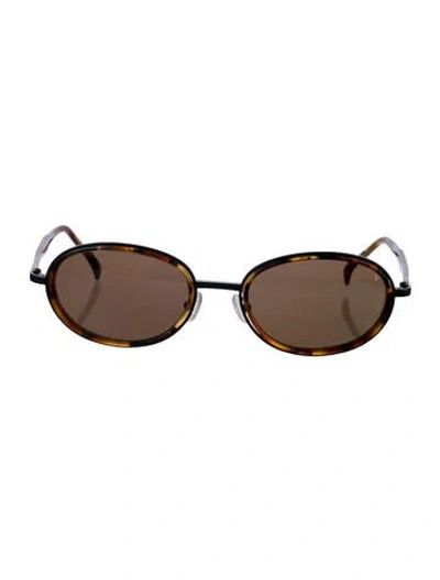 Pre-owned Alain Mikli Round Tinted Sunglasses In Multi
