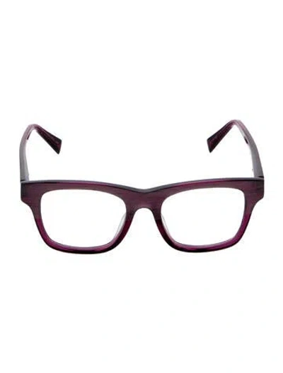 Pre-owned Alain Mikli Square Eyeglasses In Purple