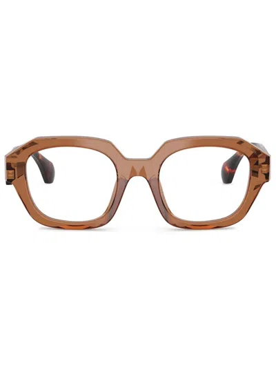 Alain Mikli Square-frame Glasses In Brown