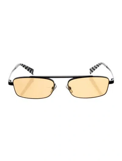 Pre-owned Alain Mikli Square Tinted Sunglasses In Black
