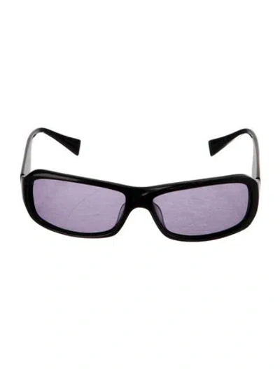 Pre-owned Alain Mikli Square Tinted Sunglasses In Black