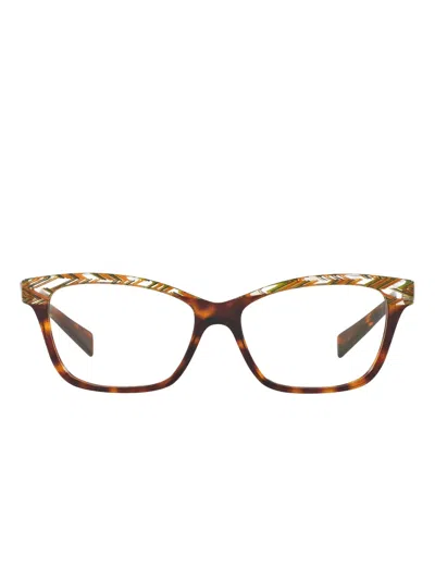 Alain Mikli Tortoiseshell-effect Glasses In Brown