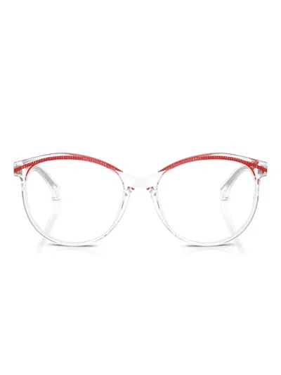 Alain Mikli Two-tone Rimmed Glasses In White