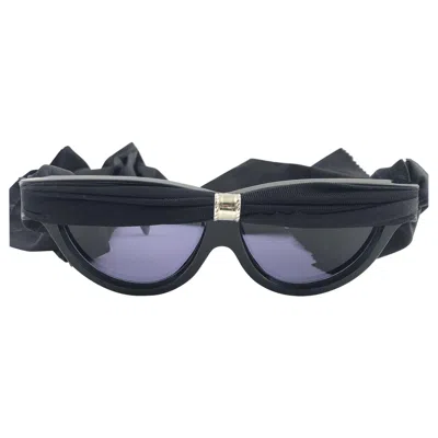 Pre-owned Alain Mikli Ultra Rare  By Claude Montana Turban Limited Edition Sunglasses 1987 In Black