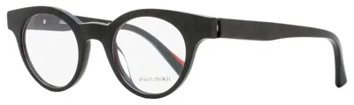 Alain Mikli Unisex Noe Eyeglasses A03090 003 Noir Mikli 45mm In Grey