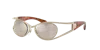 Alain Mikli Unisex Sunglass A04501t In Real White Gold Mirror