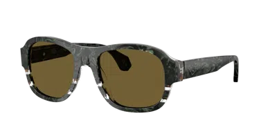 Alain Mikli Unisex Sunglass A05519 In Dunkelbraun