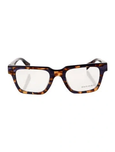 Pre-owned Alain Mikli Verney Square Eyeglasses In Purple