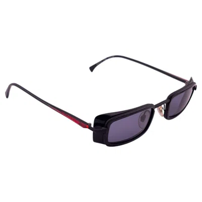 Pre-owned Alain Mikli Vintage  5012 Black & Red Made In France Sunglasses 1989