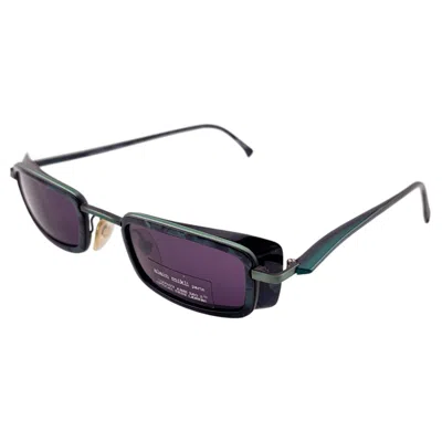 Pre-owned Alain Mikli Vintage  5012 Camouflage Green & Black Made In France Sunglasses 1989