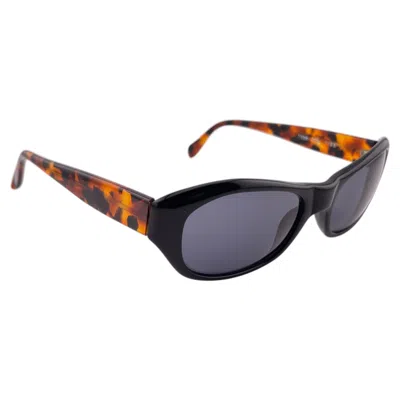 Pre-owned Alain Mikli Vintage  7155 Tortoise & Black Made In France Sunglasses 1989