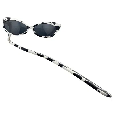 Pre-owned Alain Mikli Vintage  Lorgnette 101 Dalmatians Numbered Edition Sunglasses 2009 In Black