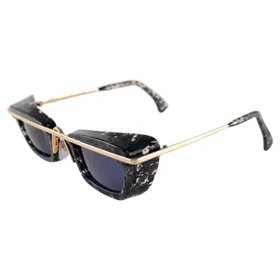 Pre-owned Alain Mikli Vintage Rare  4103 300 Black & Clear Undertones Sunglasses 1990