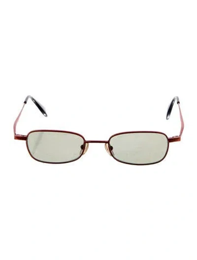 Pre-owned Alain Mikli Vintage Square Sunglasses In Burgundy