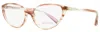 Alain Mikli Women's Cateye Eyeglasses A03081 003 Brush Pink 55mm In Multi