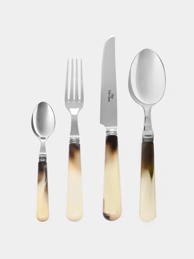 Alain Saint-joanis Iris Marbled Resin Dinner Cutlery (set Of 4)