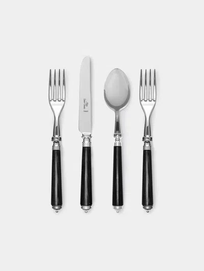 Alain Saint-joanis Marbella Ebony Starter/dessert Cutlery (set Of 4)