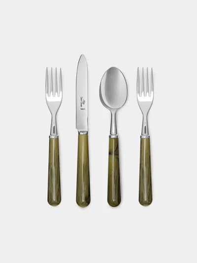 Alain Saint-joanis Marbled Resin Starter/dessert Cutlery (set Of 4)