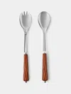 Alain Saint-joanis Oregon Rosewood Salad Servers In Multi