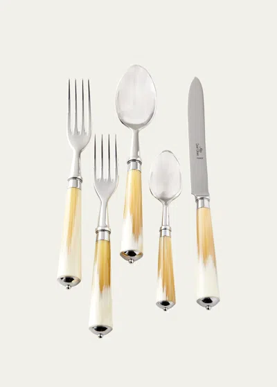 Alain Saint-joanis Julia 5-piece Flatware Set In Light Horn Style