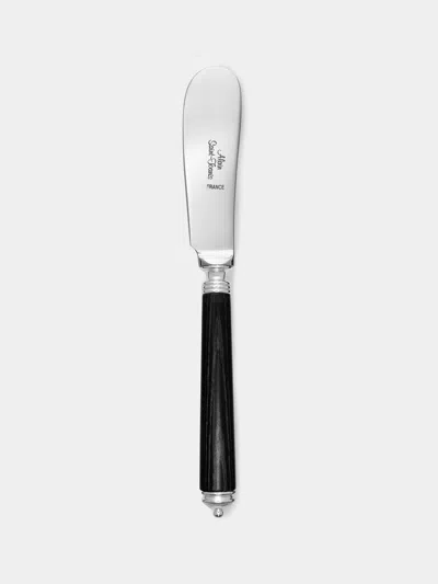 Alain Saint-joanis Marbella Ebony Butter Spreader  Abask Luxury Gift In Black