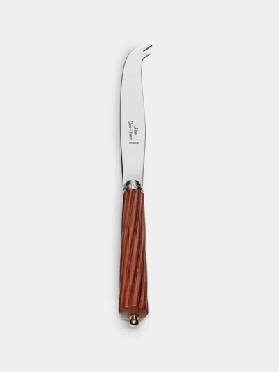 Alain Saint-joanis Oregon Rosewood Small Cheese Knife  Abask Luxury Gift In Brown