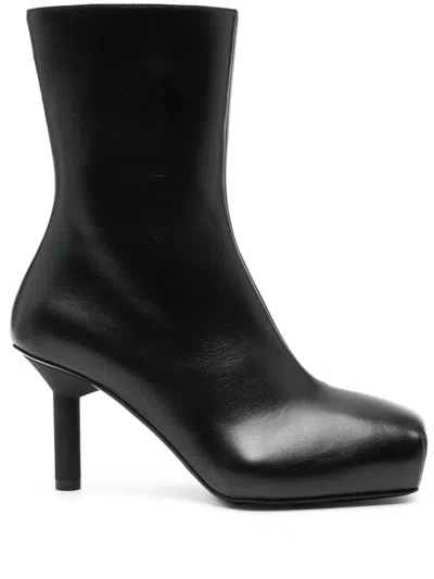 Alainpaul 75mm Leather Boots In Black