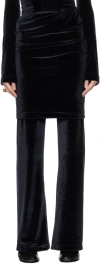 Alainpaul Black Elastic Waist Lounge Pants In Black