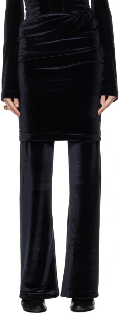 Alainpaul Black Elastic Waist Lounge Pants