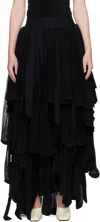 Alainpaul Black Tights Maxi Skirt