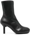 Alainpaul Black Pina Ankle Boots In Black