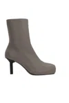 Alainpaul 80mm Square-toe Zip Boots In Brown
