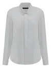 Alainpaul Button-up Cotton Shirt In White