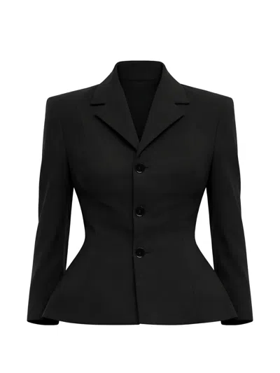 Alainpaul Button-fastening Jacket In Black