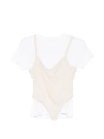 Alainpaul Double Layered T-shirt In White